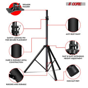 Coppia di supporti a treppiede 5Core per diffusori – immagine 2