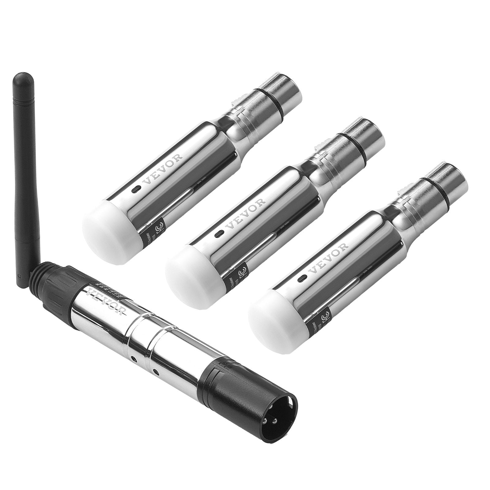 Kit DMX wireless 2,4 GHz – 1 trasmettitore e 3 ricevitori