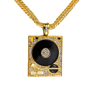 Collana DJ con grammofono effetto diamante – immagine 6