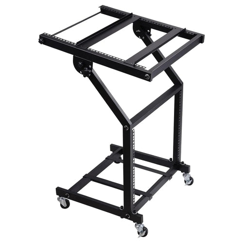 Supporto rack DJ 5Core 9U regolabile con ruote