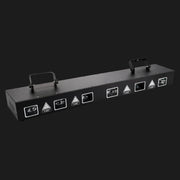 Barra laser RGB X18 a 6 teste con controllo DMX