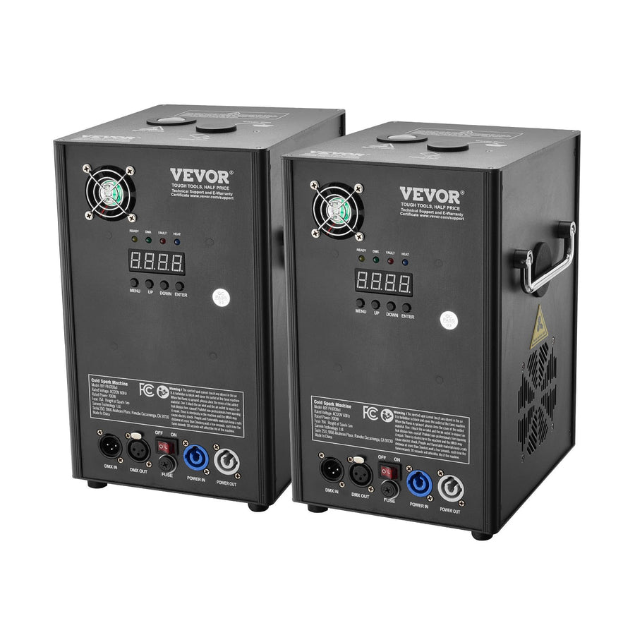 VEVOR Cold  Firework Machinex2 700W 6.6-16.4ft Stage DJ Wedding Event Party