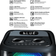 Diffusore DJ portatile IQ Sound TorusFlex 2×10" con Bluetooth – immagine 6