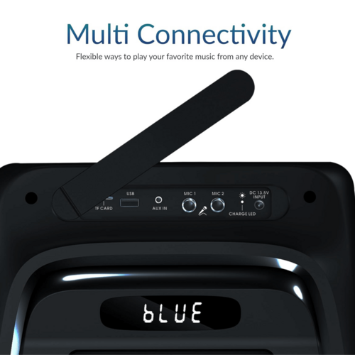 IQ Sound TorusFLEX 2x10-Inch Portable Bluetooth DJ Speaker