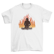 T-shirt DJ in fiamme – immagine 3