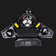 Luce laser DJ a 3 bracci con sfere disco, fasci RGB e DMX – immagine 3