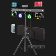 Sistema luci DJ X15 Gigbar 5-in-1 con teste mobili, laser e strobo – immagine 2