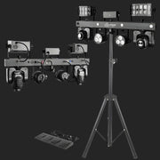 Sistema luci DJ X15 Gigbar 5-in-1 con teste mobili, laser e strobo